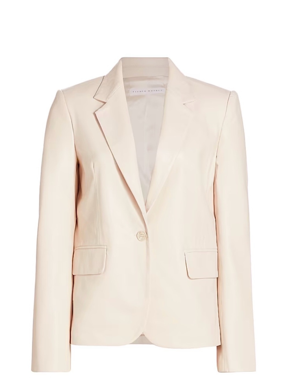 Susana Monaco Faux Leather Boyfriend Jacket